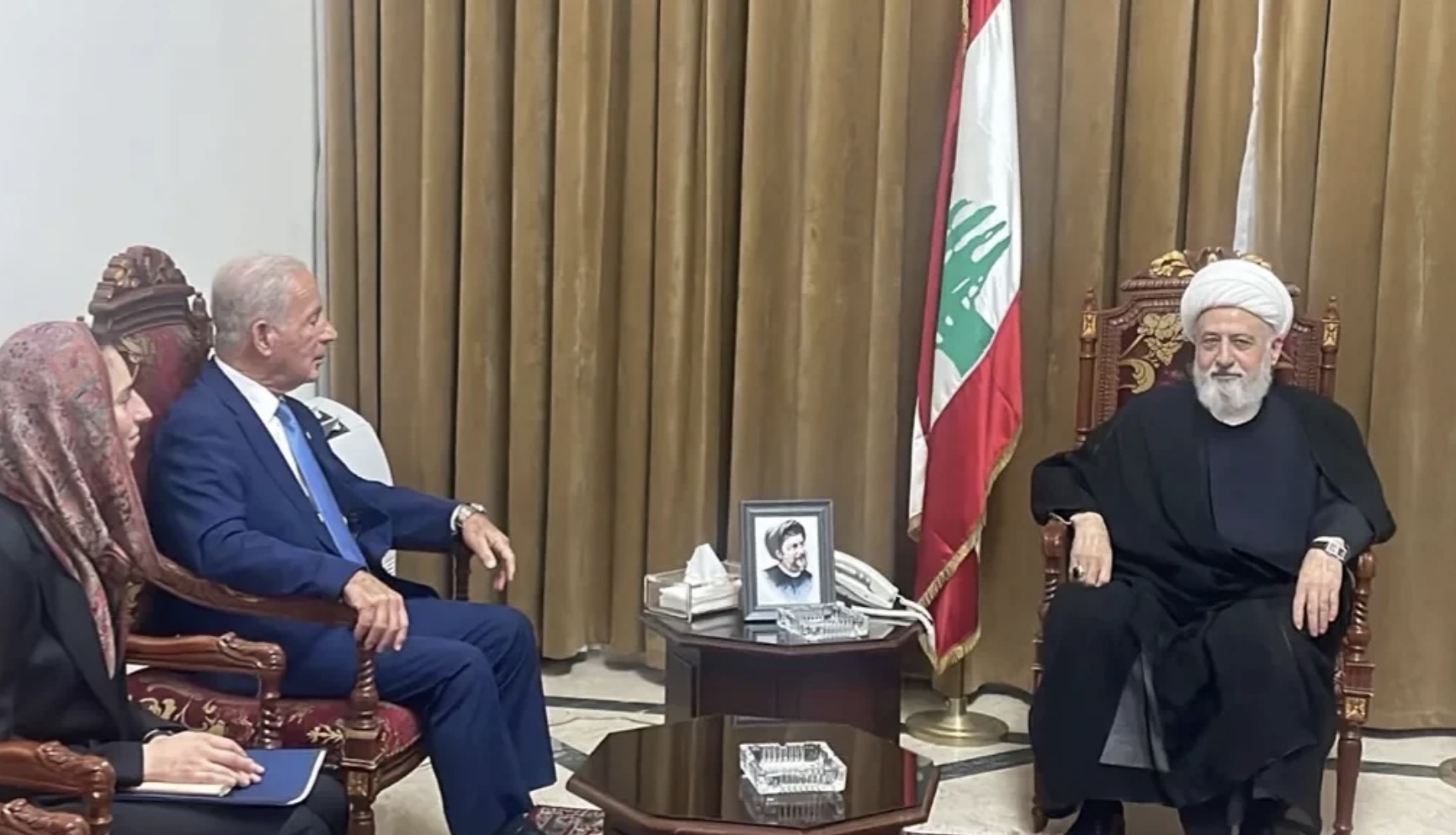 الشيخ الخطيب والسفير الاميركي