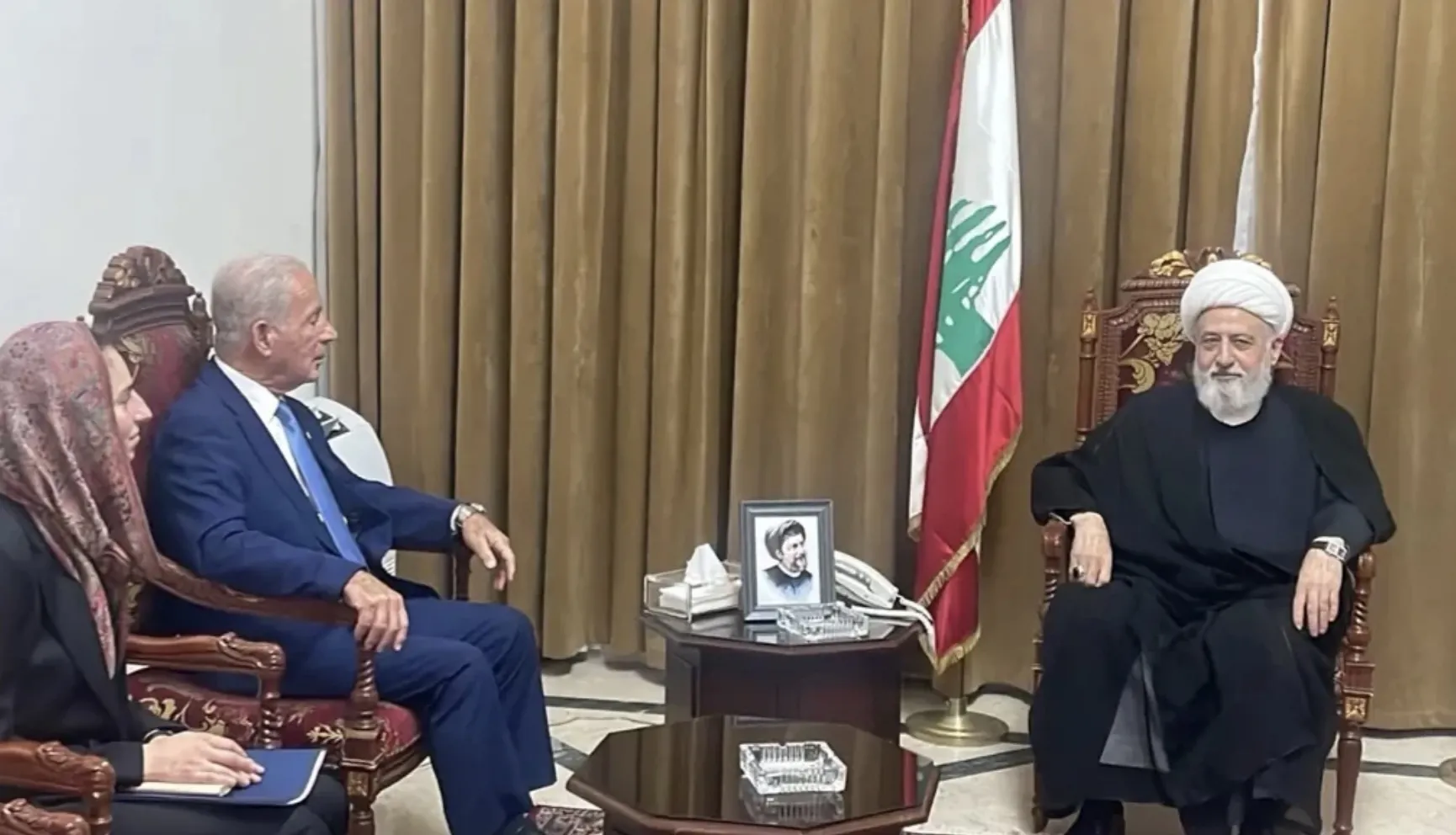 الشيخ الخطيب والسفير الاميركي